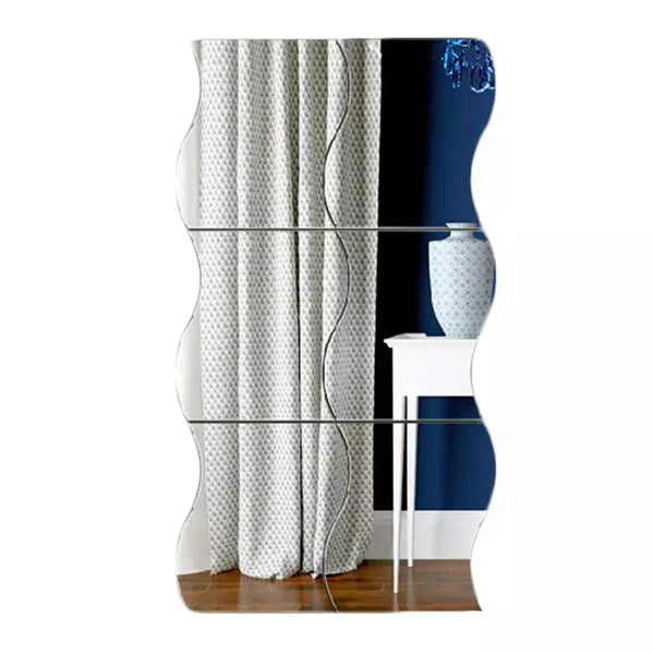 Silver Acrlyic Mirror x 6 (Big Size Zigzag)
